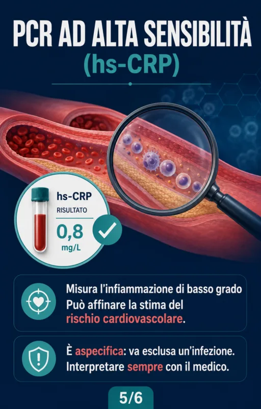 Vivere meglio e più a lungo - Ecco i 5 parametri che rivelano come stai davvero 4 pcr alta sensibilita